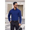 image:imageCOOFANDY Mens Dress Shirts Long Sleeve Casual Button Down Shirts Formal Business ShirtRoyal Blue