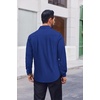 image:imageCOOFANDY Mens Dress Shirts Long Sleeve Casual Button Down Shirts Formal Business ShirtRoyal Blue