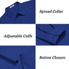 image:imageCOOFANDY Mens Dress Shirts Long Sleeve Casual Button Down Shirts Formal Business ShirtRoyal Blue