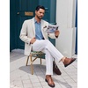 image:imageCOOFANDY Mens Dress Shirts Long Sleeve Plaid Button Down Shirt Business Casual Stretch Shirts with PocketBlue Plaid
