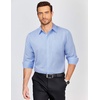 image:imageCOOFANDY Mens Dress Shirts Long Sleeve Plaid Button Down Shirt Business Casual Stretch Shirts with PocketLight Blue White Plaid
