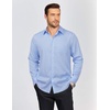 image:imageCOOFANDY Mens Dress Shirts Long Sleeve Plaid Button Down Shirt Business Casual Stretch Shirts with PocketLight Blue White Plaid