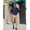 image:imageCOOFANDY Mens Dress Shirts Long Sleeve Plaid Button Down Shirt Business Casual Stretch Shirts with PocketNavy Blue Plaid