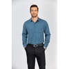 image:imageCOOFANDY Mens Dress Shirts Long Sleeve Plaid Button Down Shirt Business Casual Stretch Shirts with PocketNavy Green Plaid