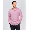 image:imageCOOFANDY Mens Dress Shirts Long Sleeve Plaid Button Down Shirt Business Casual Stretch Shirts with PocketPink Plaid