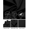 image:imageCOOFANDY Mens Dress Shirts Wrinkle Free Long Sleeve Button Down Shirt Formal Business ShirtsBlack