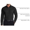 image:imageCOOFANDY Mens Dress Shirts Wrinkle Free Long Sleeve Button Down Shirt Formal Business ShirtsBlack