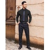 image:imageCOOFANDY Mens Dress Shirts Wrinkle Free Long Sleeve Button Down Shirt Formal Business ShirtsBlack