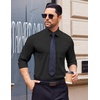 image:imageCOOFANDY Mens Dress Shirts Wrinkle Free Long Sleeve Button Down Shirt Formal Business ShirtsBlack
