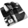 image:imageCOOFANDY Mens Flannel Shirts Casual Button Down Plaid Shirt Jacket Long Sleeve Fleece Shacket with PocketsBlack