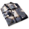 image:imageCOOFANDY Mens Flannel Shirts Casual Button Down Plaid Shirt Jacket Long Sleeve Fleece Shacket with PocketsBlue