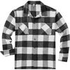 image:imageCOOFANDY Mens Flannel Shirts Casual Button Down Plaid Shirt Jacket Long Sleeve Fleece Shacket with PocketsBuffalo Black