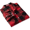 image:imageCOOFANDY Mens Flannel Shirts Casual Button Down Plaid Shirt Jacket Long Sleeve Fleece Shacket with PocketsBuffalo Red