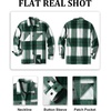 image:imageCOOFANDY Mens Flannel Shirts Casual Button Down Plaid Shirt Jacket Long Sleeve Fleece Shacket with PocketsGreen