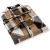 image:imageCOOFANDY Mens Flannel Shirts Casual Button Down Plaid Shirt Jacket Long Sleeve Fleece Shacket with PocketsKhaki Gray