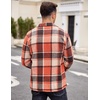 image:imageCOOFANDY Mens Flannel Shirts Casual Button Down Plaid Shirt Jacket Long Sleeve Fleece Shacket with PocketsOrange