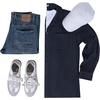 image:imageCOOFANDY Mens Flannel Shirts Casual Button Down Plaid Shirt Jacket Long Sleeve Fleece Shacket with PocketsSolid  Navy Blue