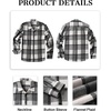 image:imageCOOFANDY Mens Flannel Shirts Casual Button Down Plaid Shirt Jacket Long Sleeve Fleece ShacketBlue Plaid