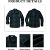 image:imageCOOFANDY Mens Flannel Shirts Casual Button Down Plaid Shirt Jacket Long Sleeve Fleece ShacketGreennavy Plaid