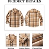 image:imageCOOFANDY Mens Flannel Shirts Casual Button Down Plaid Shirt Jacket Long Sleeve Fleece ShacketKhakibeige Plaid