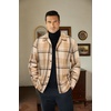 image:imageCOOFANDY Mens Flannel Shirts Casual Button Down Plaid Shirt Jacket Long Sleeve Fleece ShacketKhakibeige Plaid