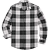 image:imageCOOFANDY Mens Flannel Shirts Long Sleeve Button Down Shirt with Pocket Casual Shirts Work Shirts for MenBlack and White