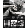 image:imageCOOFANDY Mens Flannel Shirts Long Sleeve Button Down Shirt with Pocket Casual Shirts Work Shirts for MenBlack and White