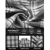 image:imageCOOFANDY Mens Flannel Shirts Long Sleeve Button Down Shirt with Pocket Casual Shirts Work Shirts for MenDark Grey and White