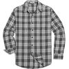 image:imageCOOFANDY Mens Flannel Shirts Long Sleeve Button Down Shirt with Pocket Casual Shirts Work Shirts for MenDark Grey and White