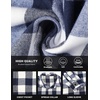 image:imageCOOFANDY Mens Flannel Shirts Long Sleeve Button Down Shirt with Pocket Casual Shirts Work Shirts for MenNavy Buffalo Plaid