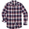 image:imageCOOFANDY Mens Flannel Shirts Long Sleeve Button Down Shirt with Pocket Casual Shirts Work Shirts for MenNavy Red White Plaid