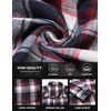 image:imageCOOFANDY Mens Flannel Shirts Long Sleeve Button Down Shirt with Pocket Casual Shirts Work Shirts for MenNavy Red White Plaid