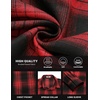 image:imageCOOFANDY Mens Flannel Shirts Long Sleeve Button Down Shirt with Pocket Casual Shirts Work Shirts for MenRedBlack