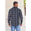 image:imageCOOFANDY Mens Flannel Shirts Long Sleeve Button Down Shirt with Pocket Casual Shirts Work Shirts for MenTeal Burgundy White Plaid