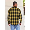 image:imageCOOFANDY Mens Flannel Shirts Long Sleeve Button Down Shirt with Pocket Casual Shirts Work Shirts for MenYellowBlack