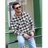 image:imageCOOFANDY Mens Flannel Shirts Long Sleeve Casual Plaid Button Down Shirt Cotton Shirt Cowboy Work Shirts with PocketsBlack