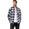 image:imageCOOFANDY Mens Flannel Shirts Long Sleeve Casual Plaid Button Down Shirt Cotton Shirt Cowboy Work Shirts with PocketsBluewhite