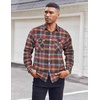 image:imageCOOFANDY Mens Flannel Shirts Long Sleeve Casual Plaid Button Down Shirt Cotton Shirt Cowboy Work Shirts with PocketsClassic British