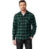 image:imageCOOFANDY Mens Flannel Shirts Long Sleeve Casual Plaid Button Down Shirt Cotton Shirt Cowboy Work Shirts with PocketsGreen