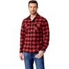 image:imageCOOFANDY Mens Flannel Shirts Long Sleeve Casual Plaid Button Down Shirt Cotton Shirt Cowboy Work Shirts with PocketsRed