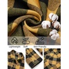 image:imageCOOFANDY Mens Flannel Shirts Long Sleeve Casual Plaid Button Down Shirt Cotton Shirt Cowboy Work Shirts with PocketsYellow
