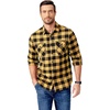 image:imageCOOFANDY Mens Flannel Shirts Long Sleeve Casual Plaid Button Down Shirt Cotton Shirt Cowboy Work Shirts with PocketsYellow