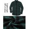 image:imageCOOFANDY Mens Flannel Shirts Long Sleeve Plaid Button Down Shirt Casual Cotton Shirt with PocketBuffalo Greenblack