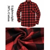 image:imageCOOFANDY Mens Flannel Shirts Long Sleeve Plaid Button Down Shirt Casual Cotton Shirt with PocketBuffalo Red