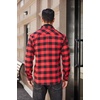 image:imageCOOFANDY Mens Flannel Shirts Long Sleeve Plaid Button Down Shirt Casual Cotton Shirt with PocketBuffalo Red