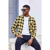 image:imageCOOFANDY Mens Flannel Shirts Long Sleeve Plaid Button Down Shirt Casual Cotton Shirt with PocketBuffalo Yellow