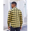 image:imageCOOFANDY Mens Flannel Shirts Long Sleeve Plaid Button Down Shirt Casual Cotton Shirt with PocketBuffalo Yellow
