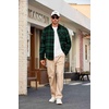 image:imageCOOFANDY Mens Flannel Shirts Long Sleeve Plaid Button Down Shirt Casual Cotton Shirt with PocketPlaid Greenblack