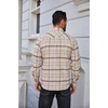 image:imageCOOFANDY Mens Flannel Shirts Long Sleeve Plaid Button Down Shirt Casual Cotton Shirt with PocketPlaid Khaki