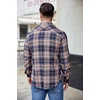 image:imageCOOFANDY Mens Flannel Shirts Long Sleeve Plaid Button Down Shirt Casual Cotton Shirt with PocketPlaid Orangebuffalo